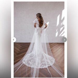 New Made With Love bridal tulle bow wings - detachable for wedding dress.